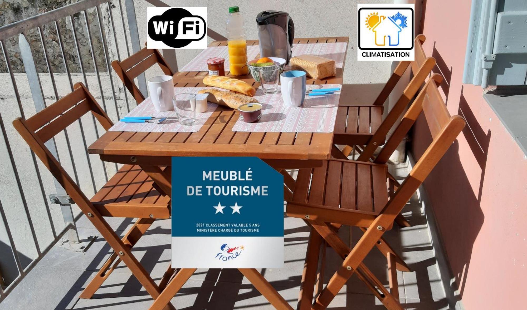 O Coeur De Sete - T2 Climatise Avec Terrasse - 2 **アパートメント エクステリア 写真